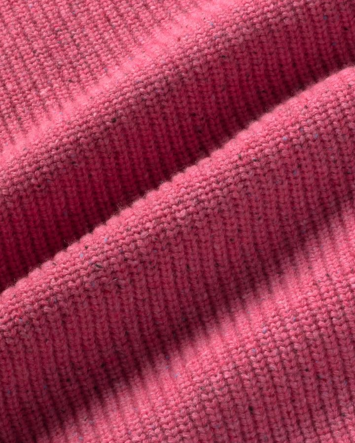 Pullover Carmen Pink von Thinking MU, Strickstruktur Nahaufnahme