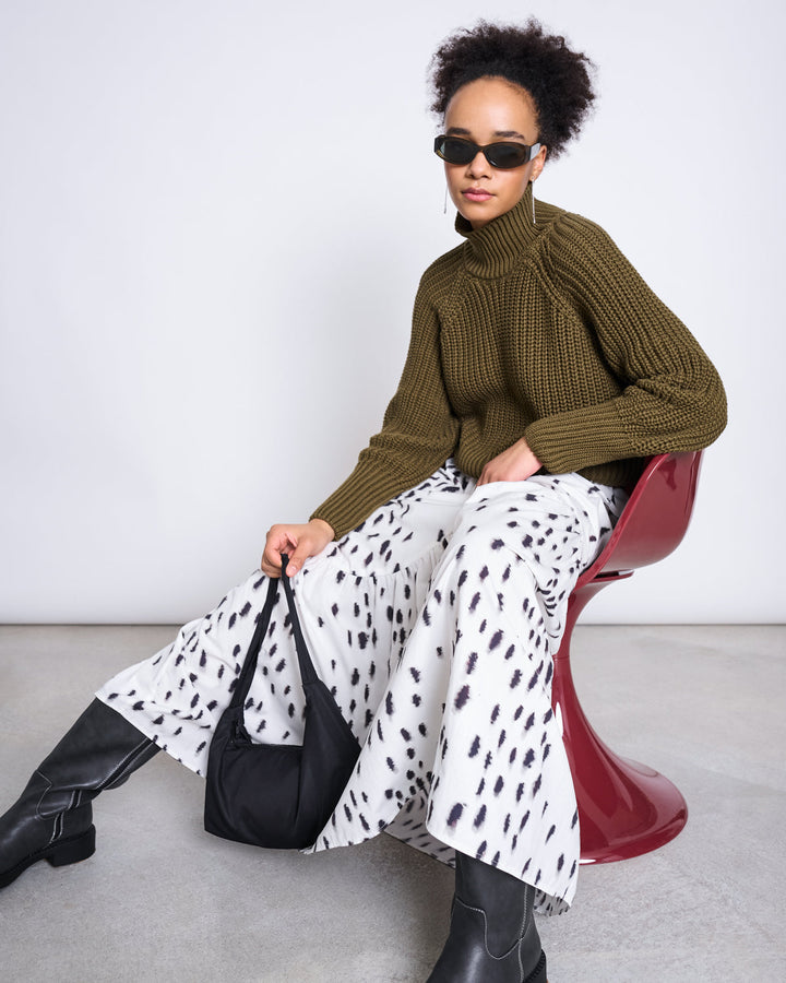Pullover Jumper Ola Woody Olive von JAN 'N JUNE