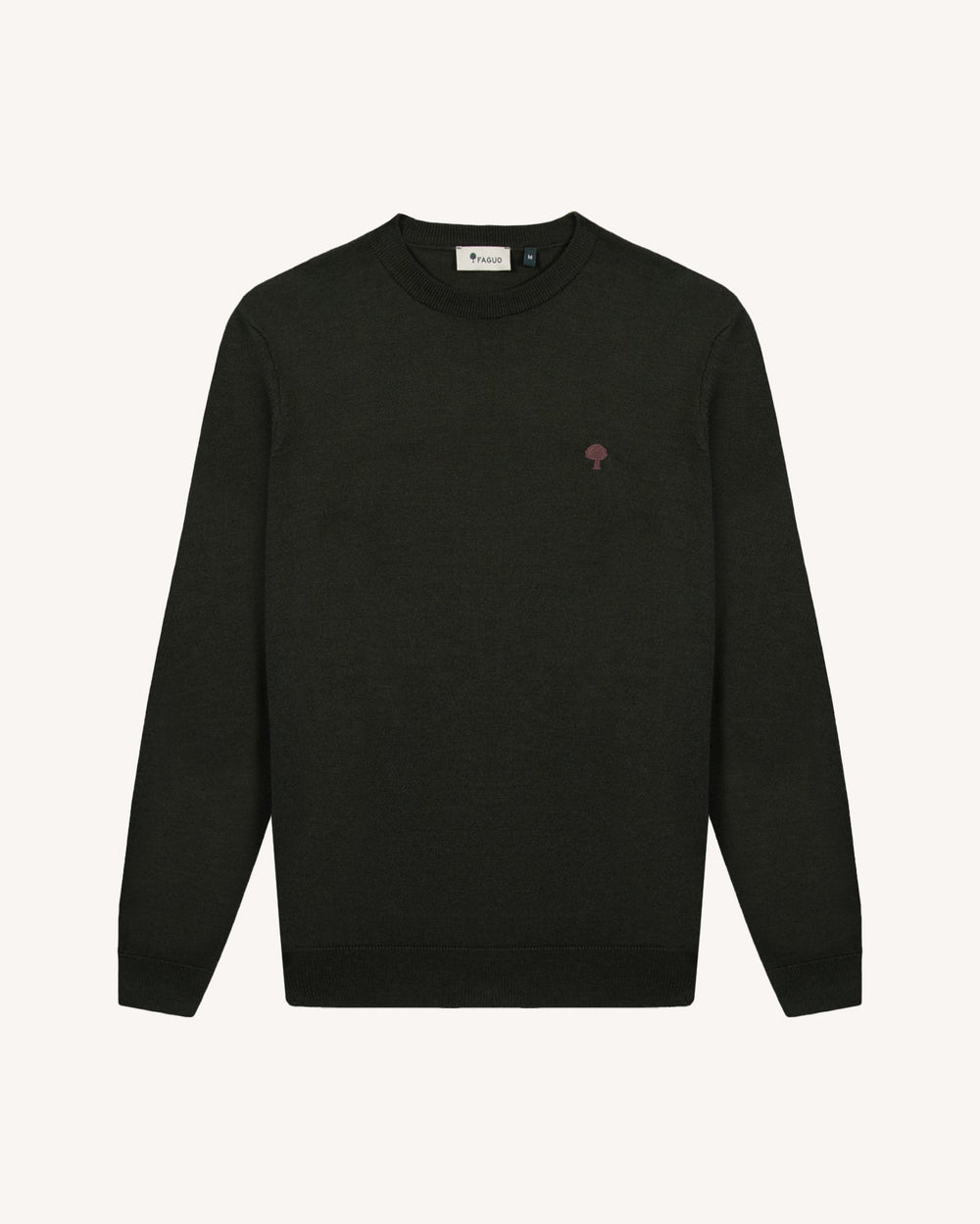 Pullover Marly Dunkelkhaki von Faguo freigestellt