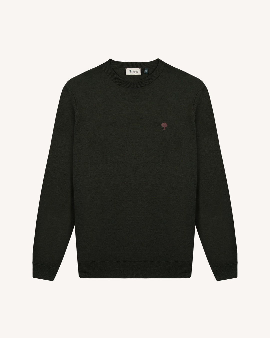 Pullover Marly Dunkelkhaki von Faguo freigestellt