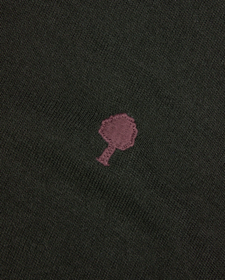 Pullover Marly Dunkelkhaki von Faguo Detailansicht