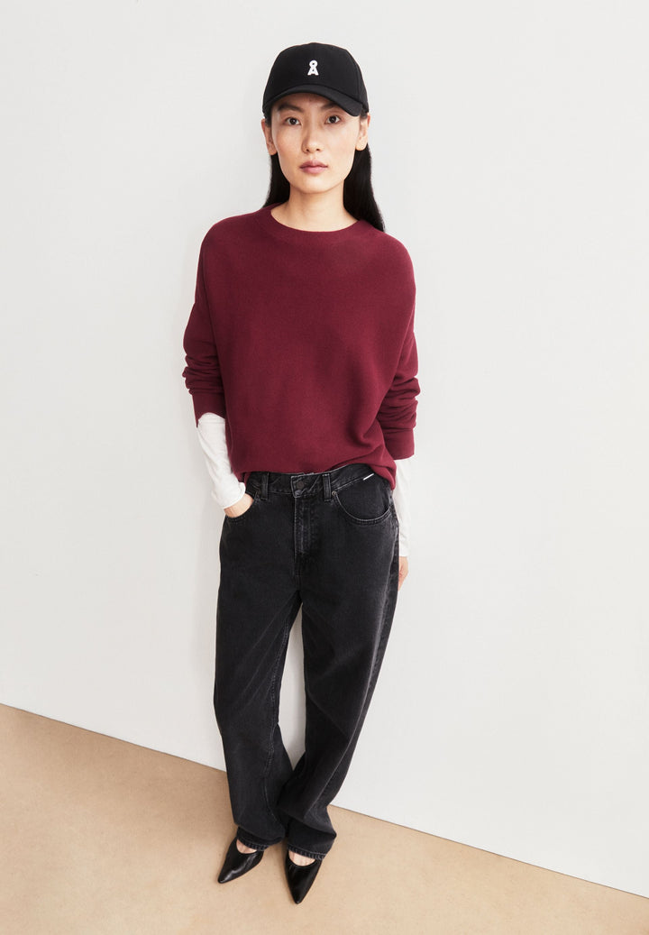 Pullover MERINAA Links-Links Velvet Red von Armedangels Styling-Look