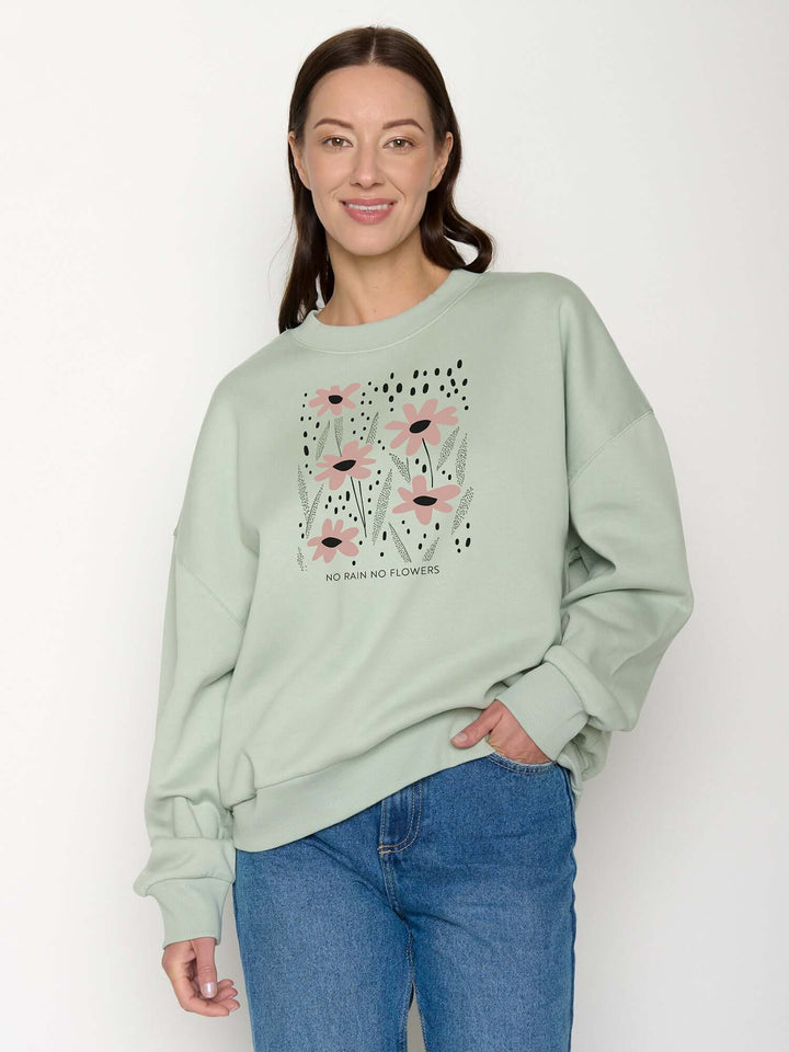Pullover No Rain Core Muted Mint – Greenbomb – Zweiblatt 1