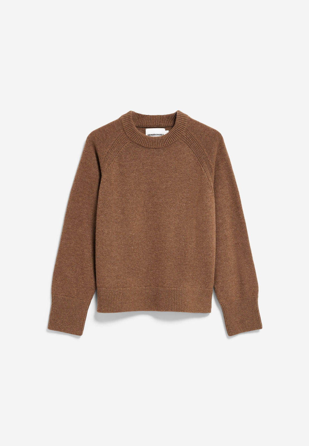 Pullover Woll-Strick Claystone Melange von Armedangels freigestellt