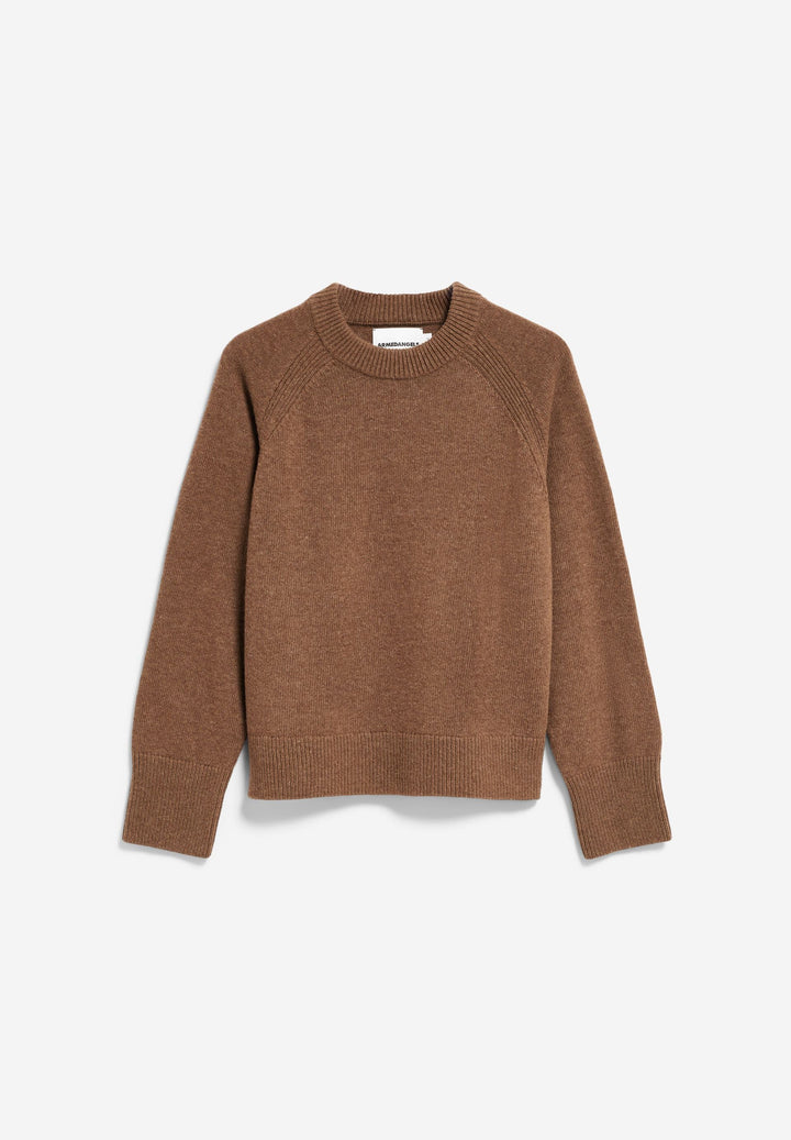 Pullover Woll-Strick Claystone Melange von Armedangels freigestellt
