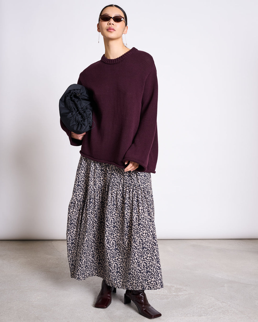 Rock Tiered Maxi Skirt Alca Leo Print – JAN 'N JUNE – Zweiblatt 3