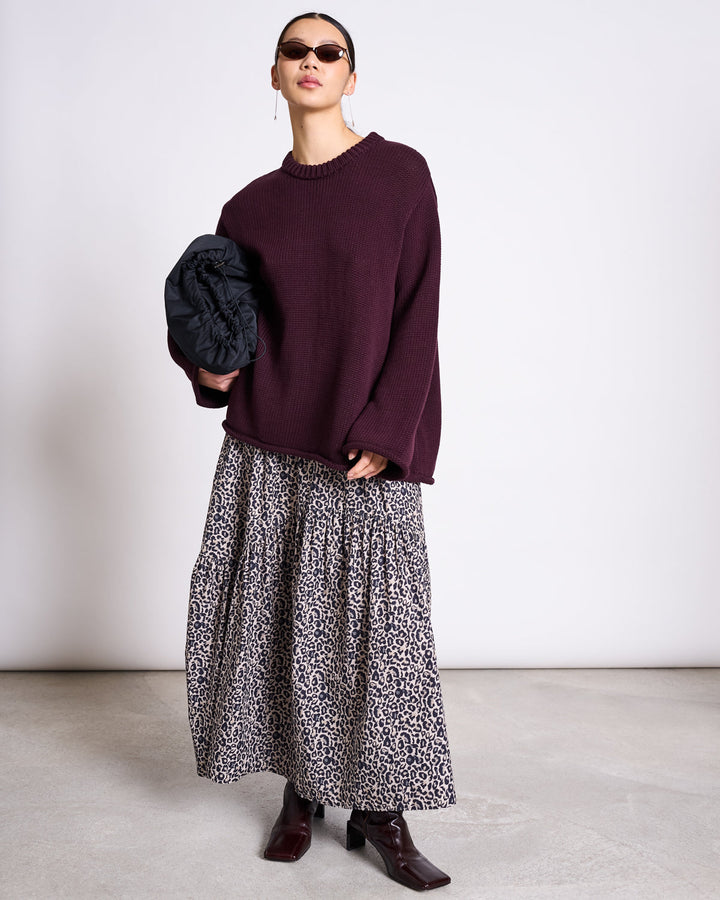 Rock Tiered Maxi Skirt Alca Leo Print – JAN 'N JUNE – Zweiblatt 3