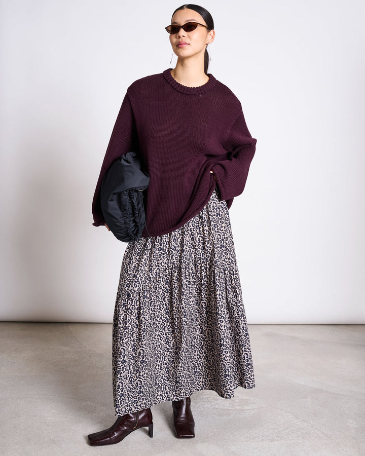 Rock Tiered Maxi Skirt Alca Leo Print – JAN 'N JUNE – Zweiblatt 4