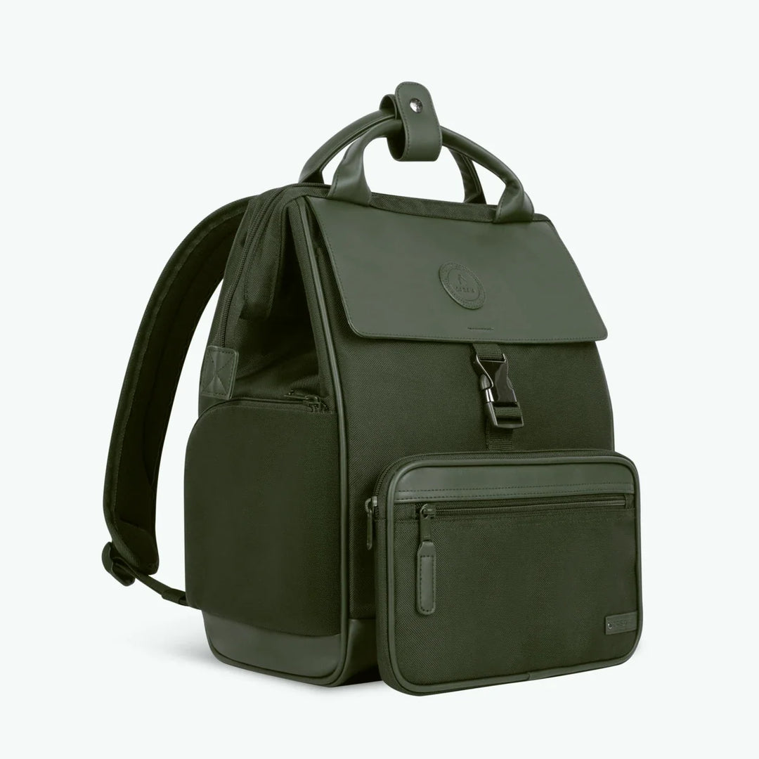 Rucksack Adventurer Medium Bold Avignon von Cabaia, Seitenansicht mit Seitenfächern