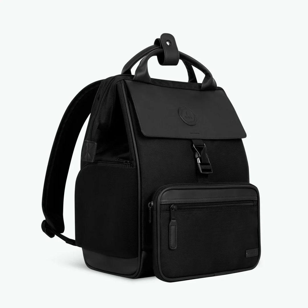 Rucksack Adventurer Medium Bold Beziers von Cabaia, Seitenansicht mit Seitenfächern