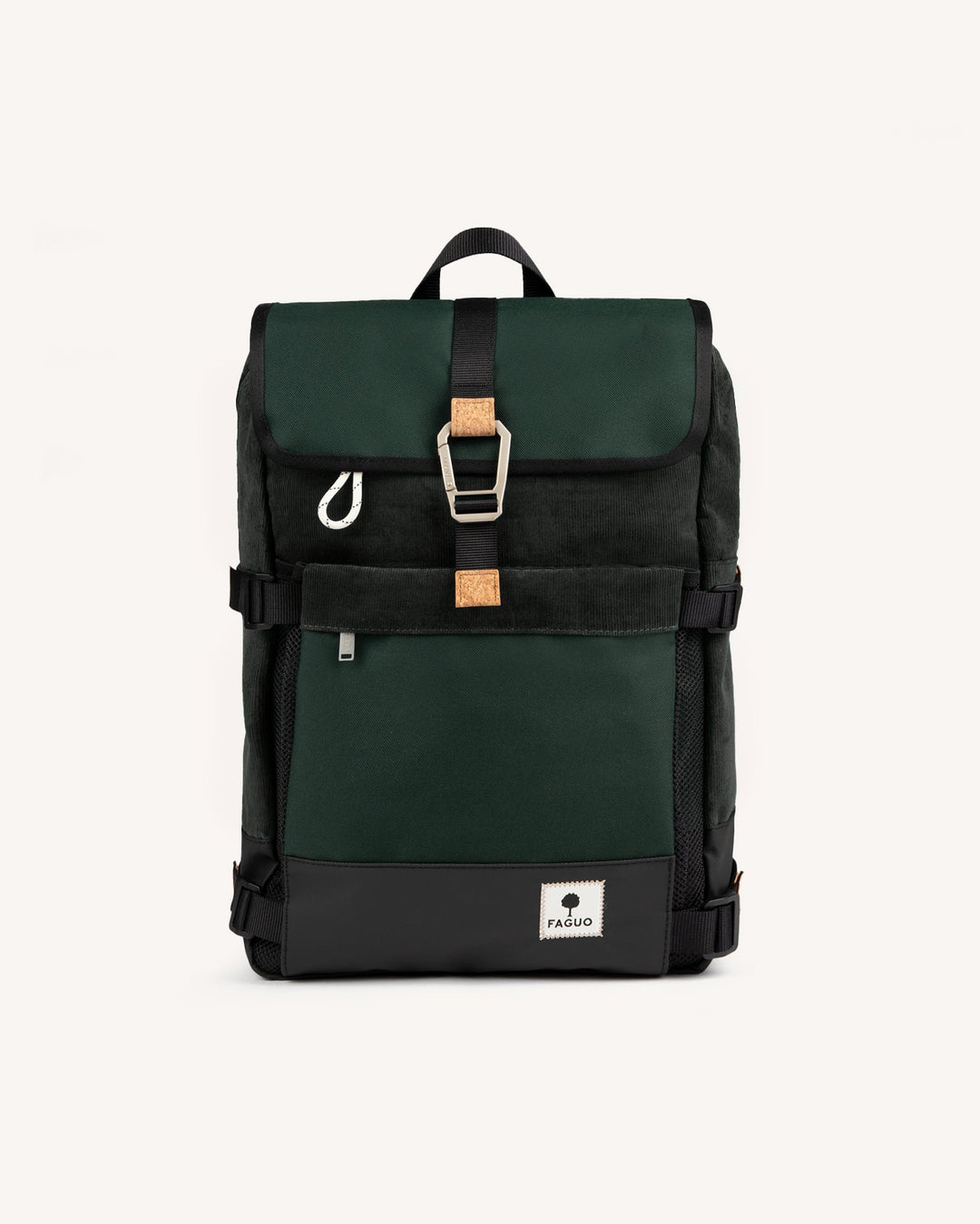 Rucksack Commuter 2.0 Dunkelgrün von Faguo freigestellt