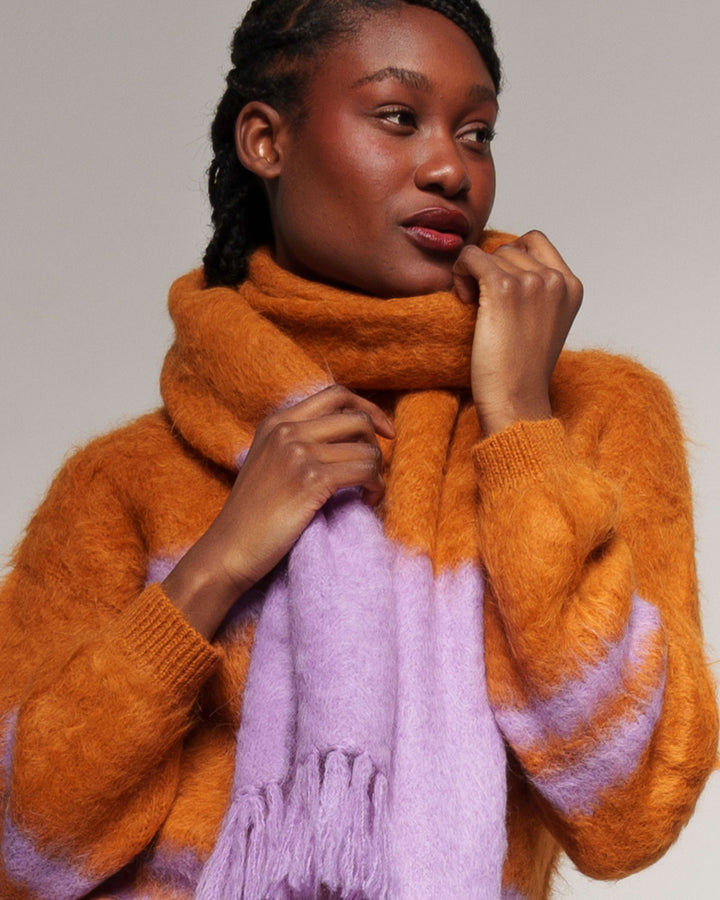 Schal Brushed Scarf von Alma & Lovis Nahaufnahme Struktur