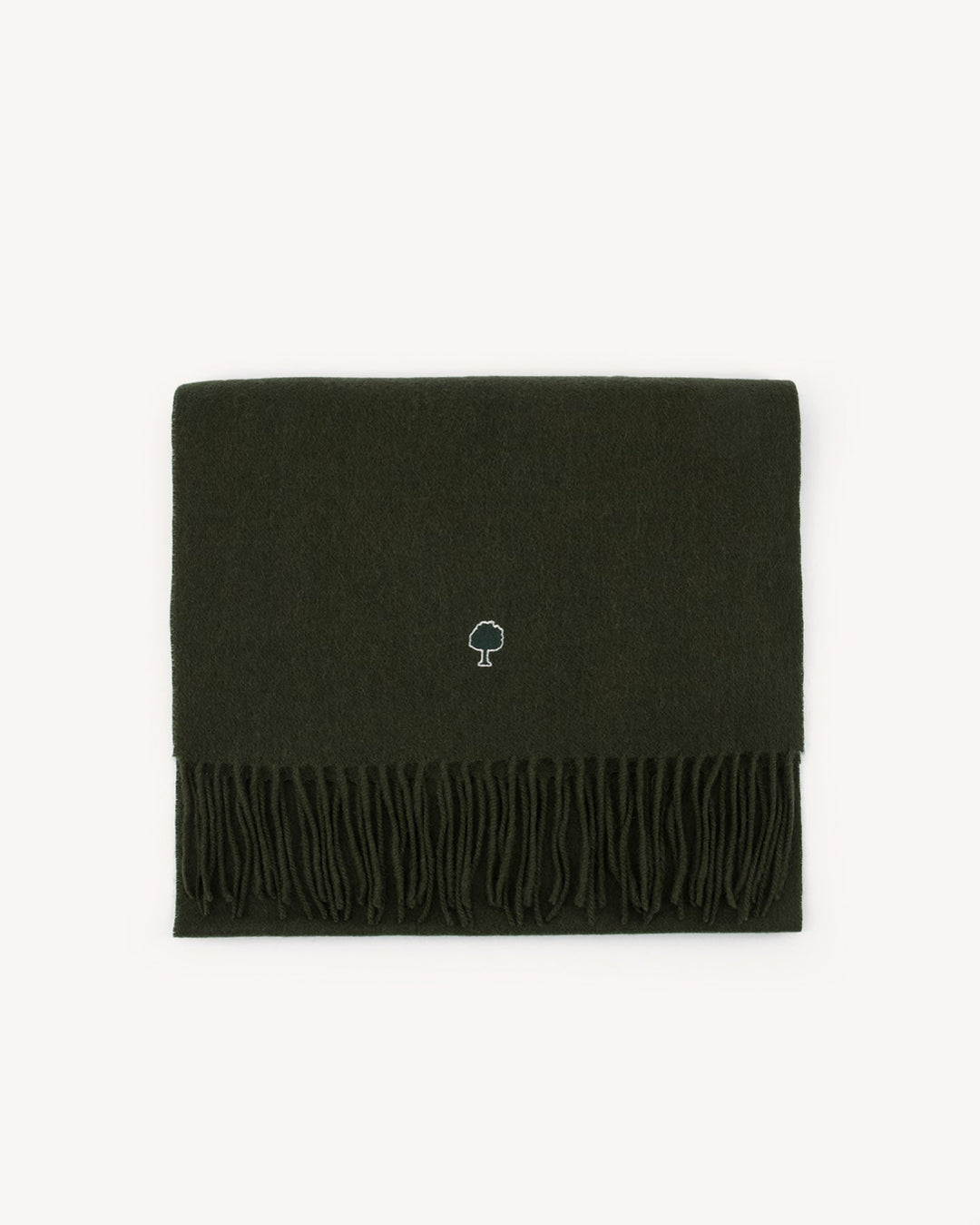 Schal aus Wolle mit Kaschmir in Khaki von Faguo