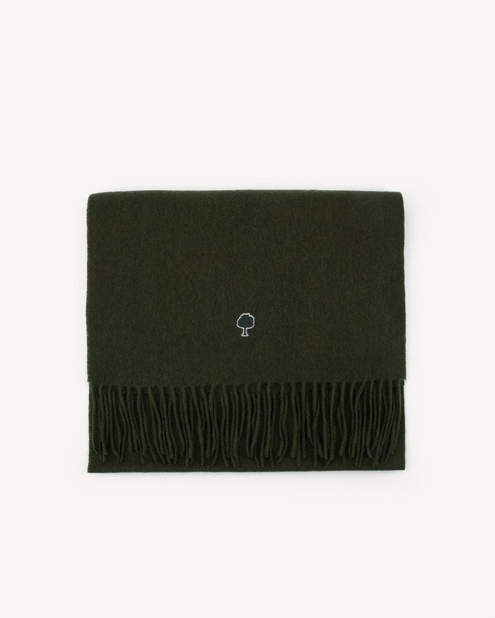 Schal aus Wolle mit Kaschmir in Khaki von Faguo