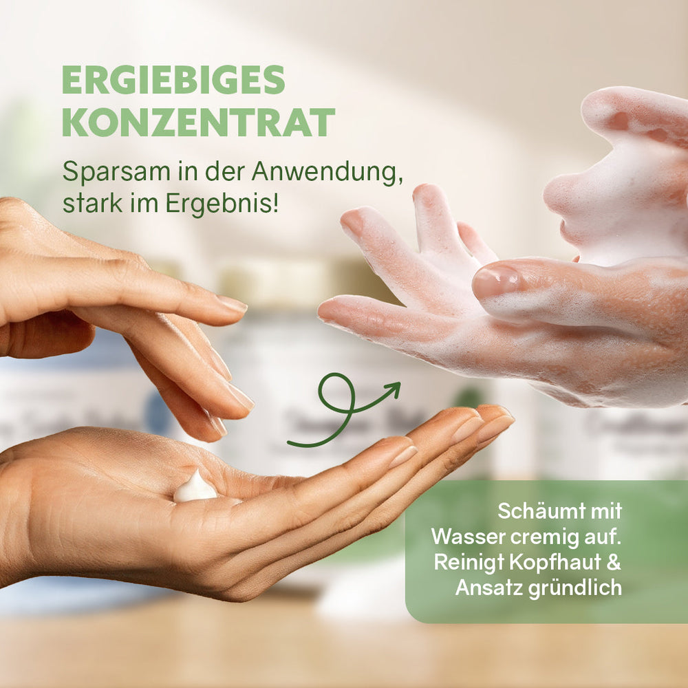 Feuchtigkeits Shampoo-Fluff Aloe Vera: wasserfreies Shampoo-Konzentrat