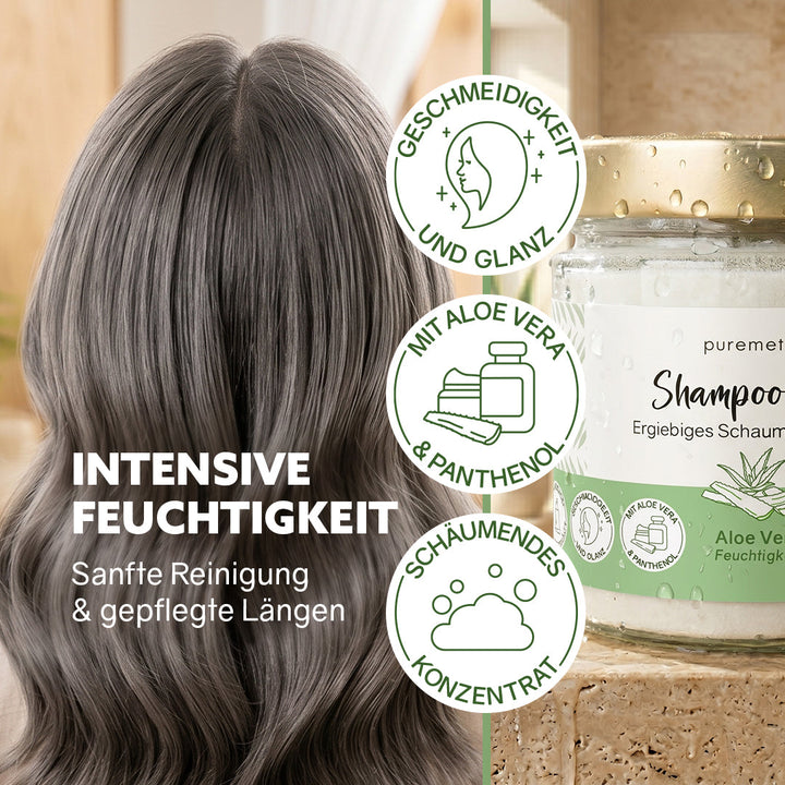 Feuchtigkeits Shampoo-Fluff Aloe Vera: Wirkung für trockenes Haar