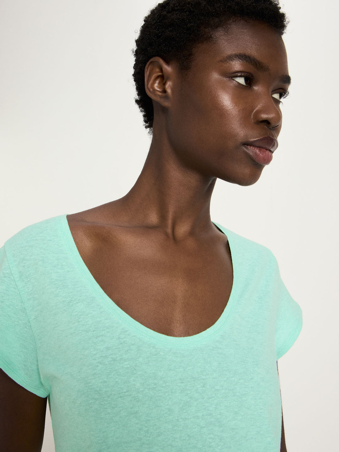 Shirt mit tiefem Ausschnitt OCS Jelly Mint von Lanius