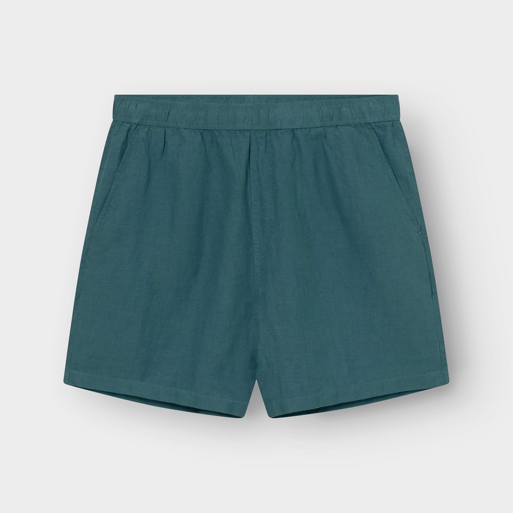 Shorts Sibbarp Linen Mediterranea Green – Dedicated – Zweiblatt 2