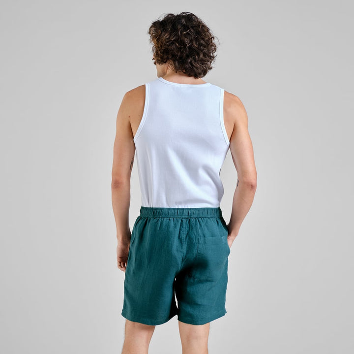 Shorts Sibbarp Linen Mediterranea Green – Dedicated – Zweiblatt 5
