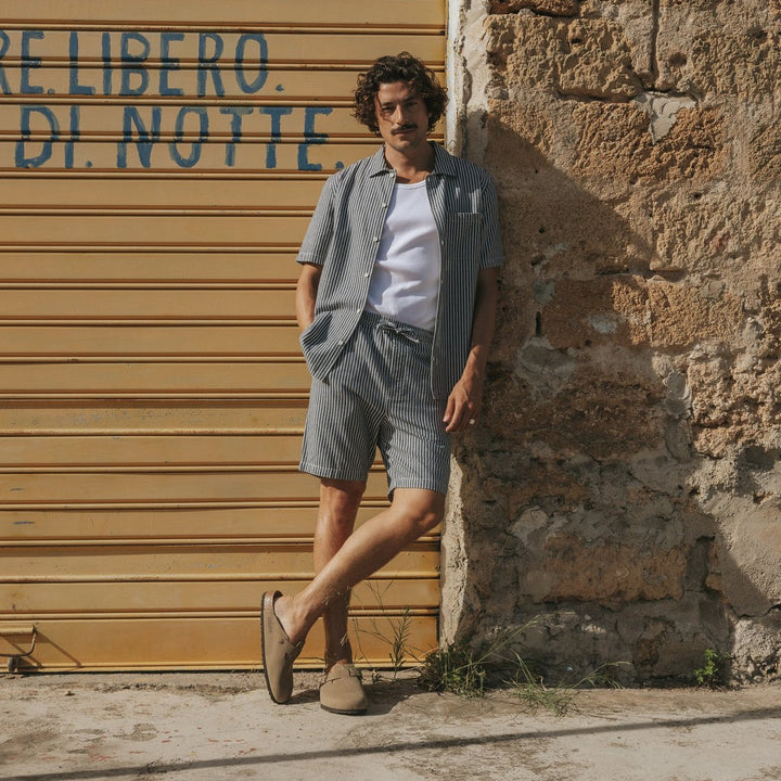 Shorts Vejle Work Stripe Blue – Dedicated – Zweiblatt 6