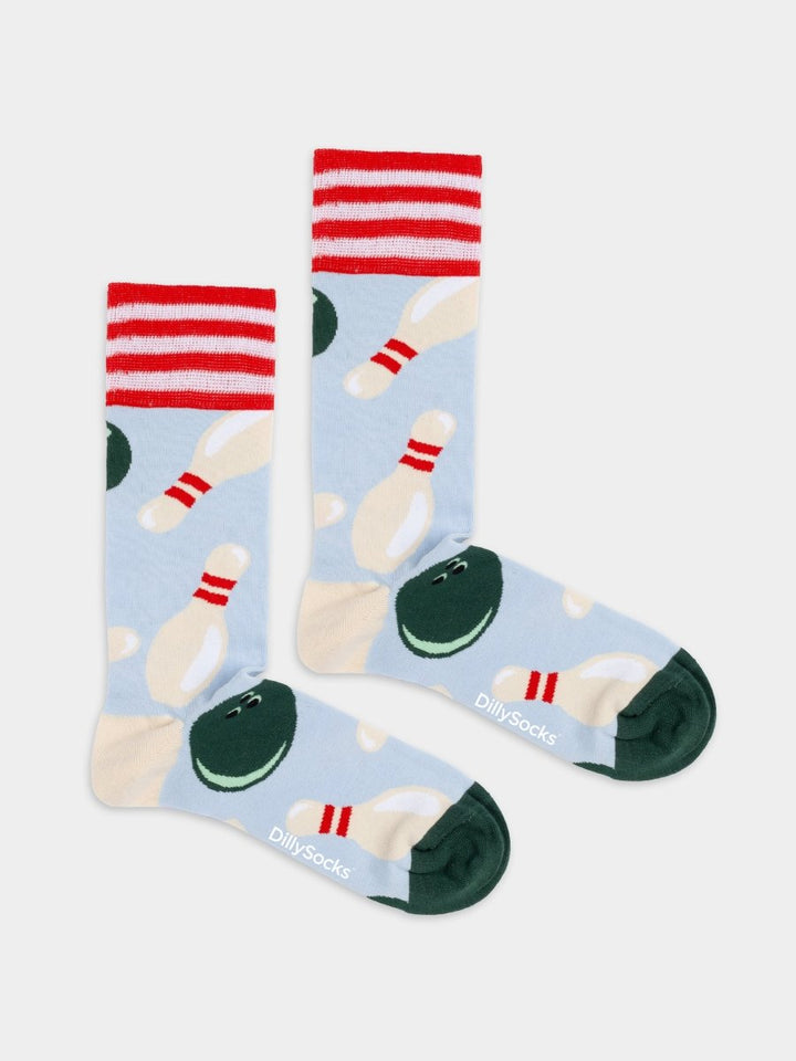 Socken Bowling Bash von DillySocks mit Bowling-Motiven