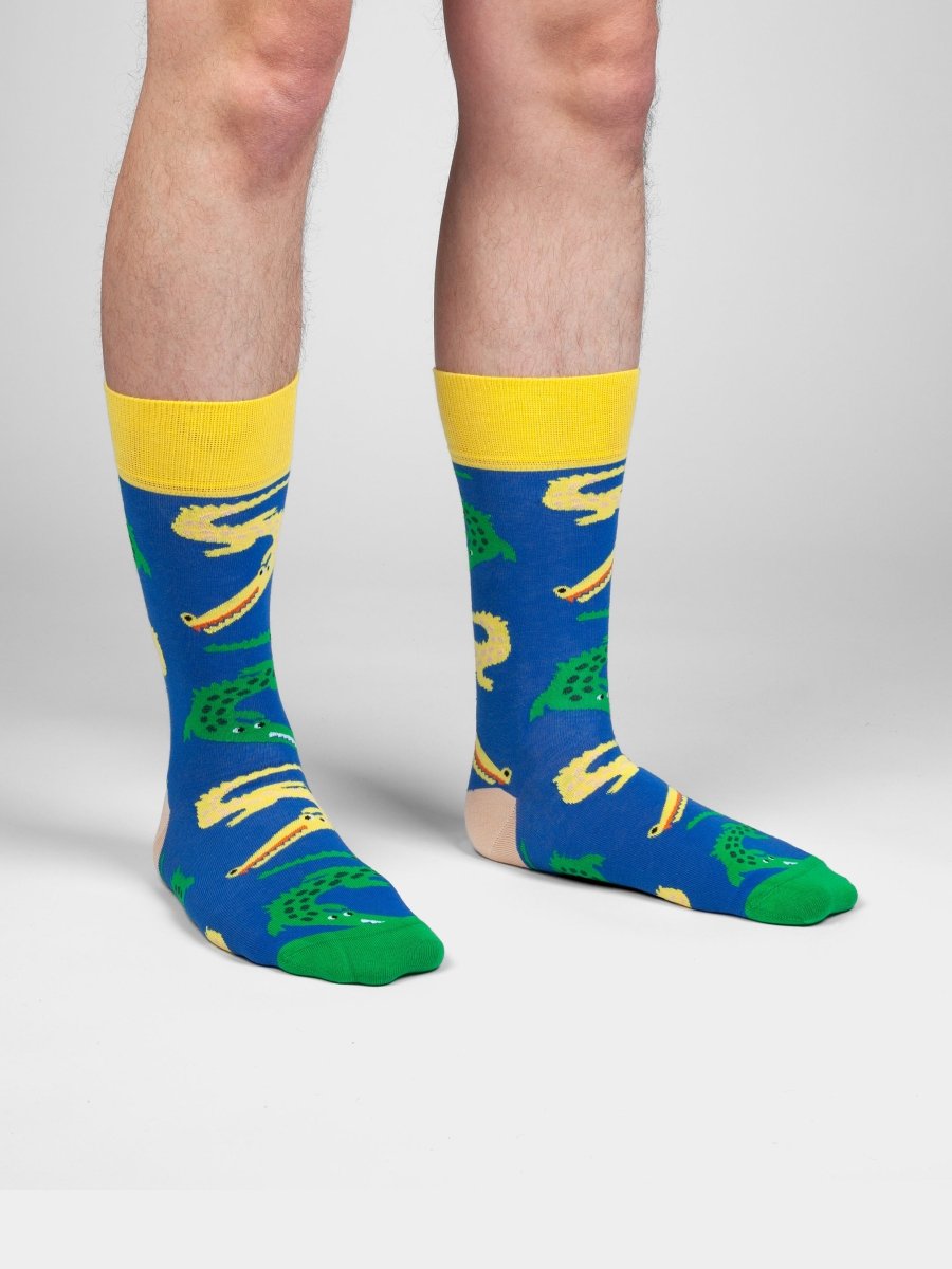 Socken Crazy Crocs von DillySocks, Detailansicht
