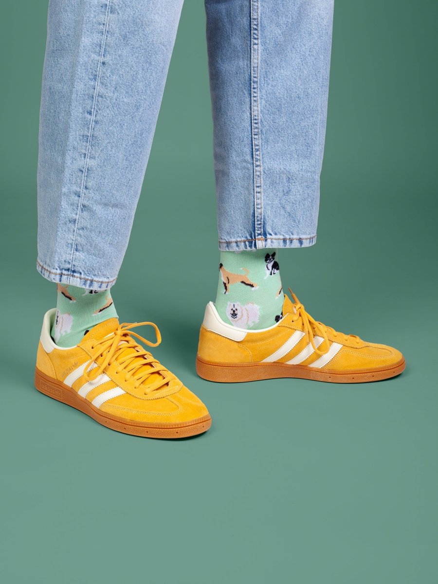 Socken Dog Squad von DillySocks, getragen