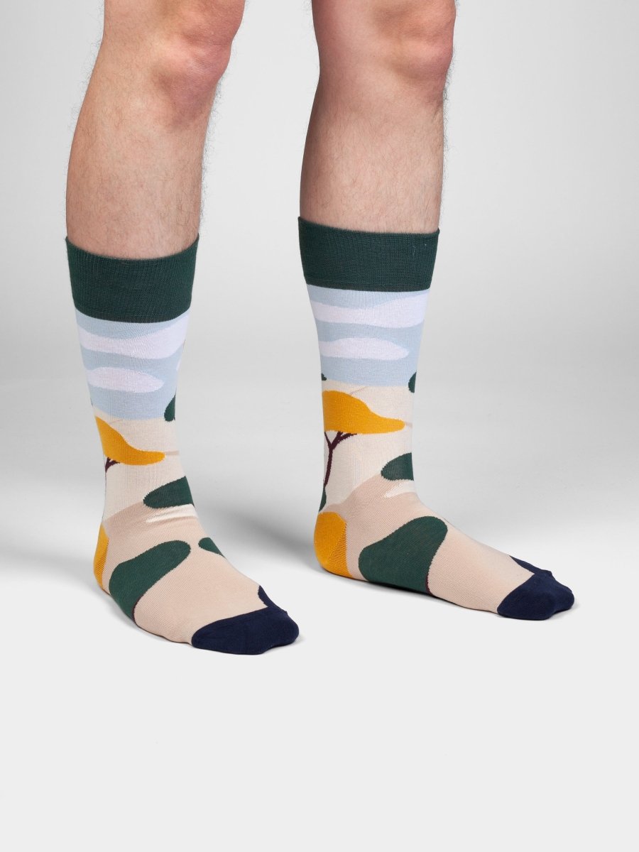 Socken Dreamy Horizon von DillySocks, Detailansicht
