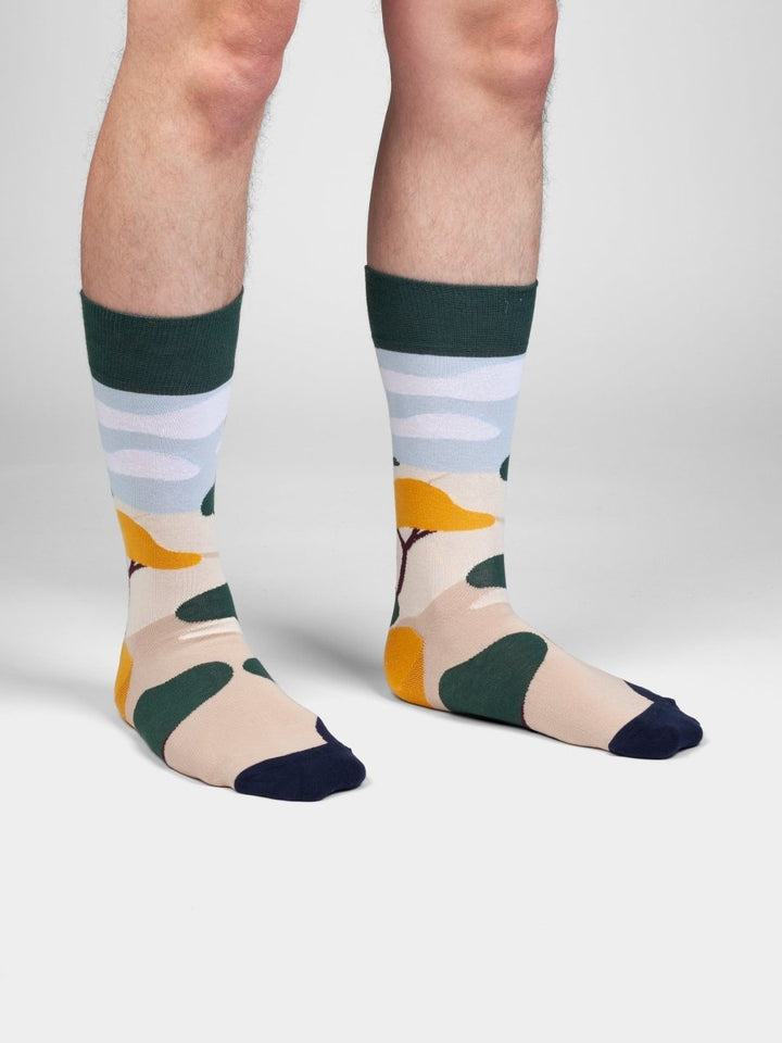 Socken Dreamy Horizon von DillySocks, Detailansicht