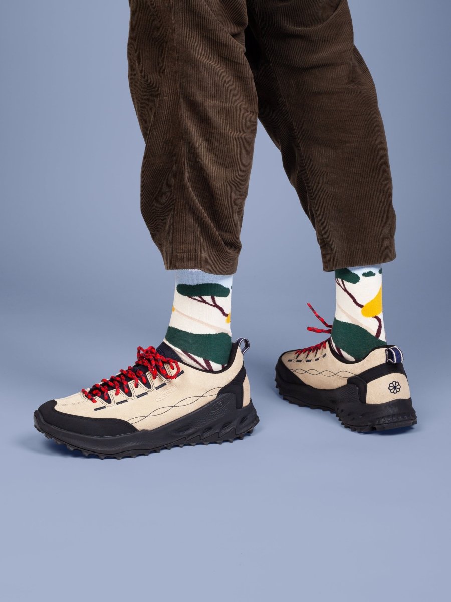 Socken Dreamy Horizon von DillySocks, getragen