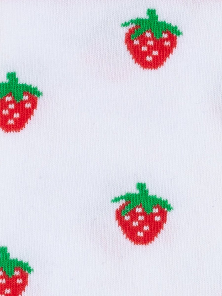 Socken Strawberry Pop von DillySocks, getragen
