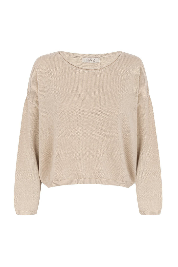 Sofie Cotton Sweater Beige – NÄZ – Zweiblatt 4
