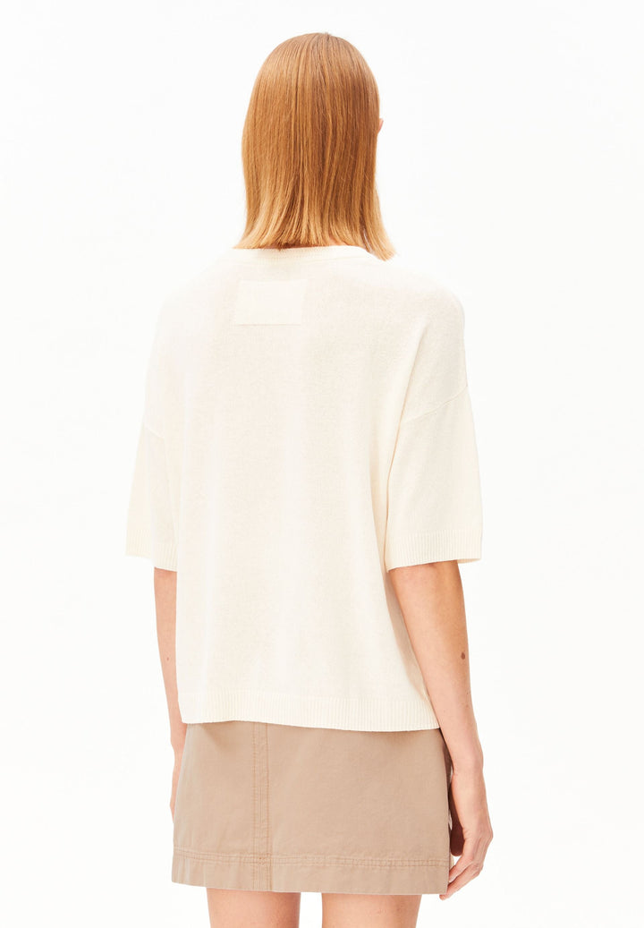 Strick T-Shirt S SL Linen Blend Knit Sweater Undyed – Armedangels – Zweiblatt 2