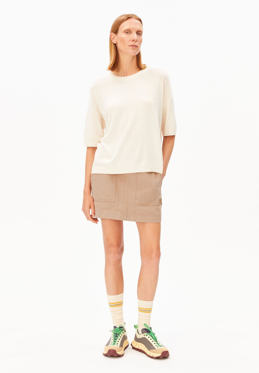 Strick T-Shirt S SL Linen Blend Knit Sweater Undyed – Armedangels – Zweiblatt 5