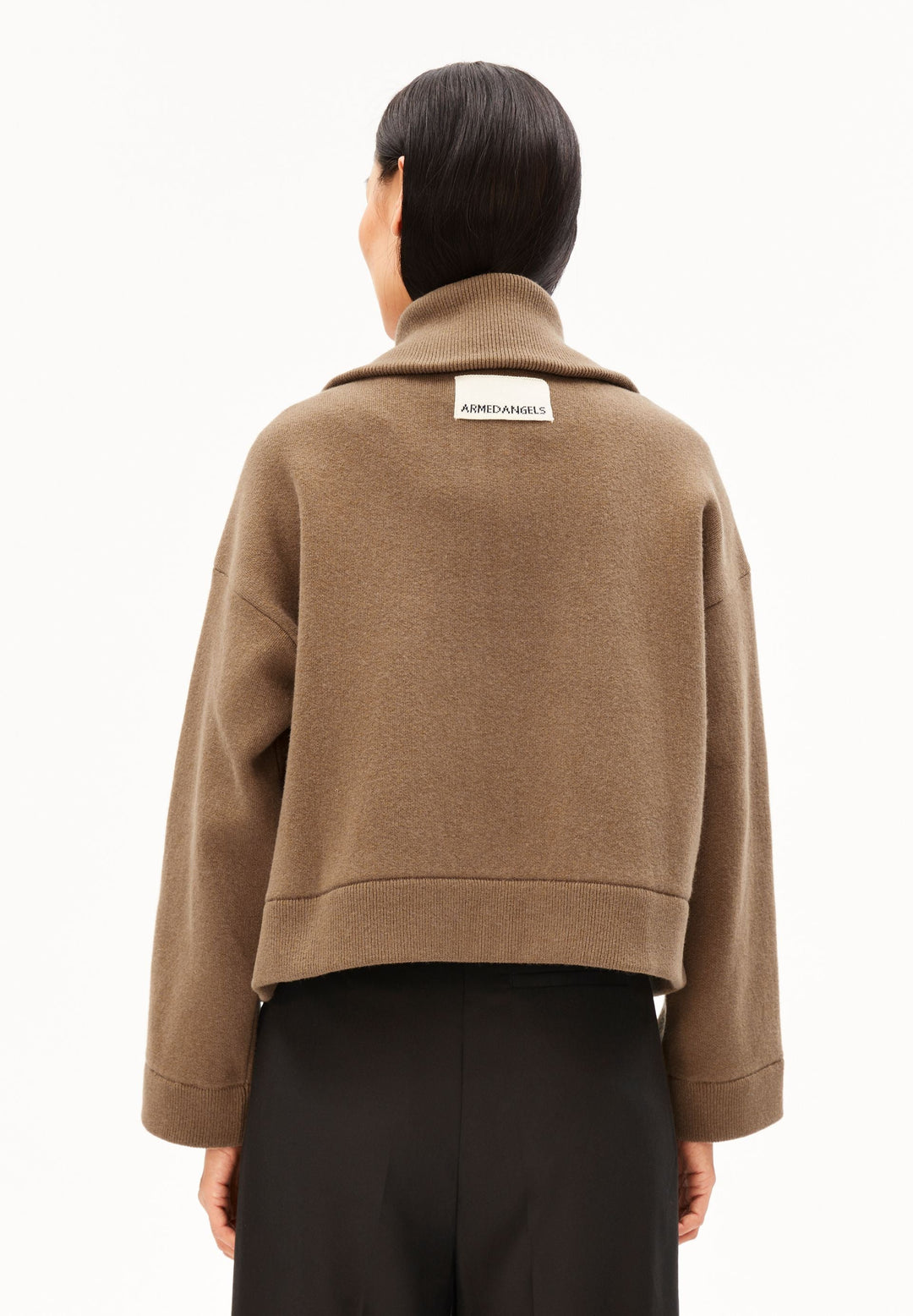 Strickjacke Cotton-Wool Amberwood von Armedangels Rückansicht