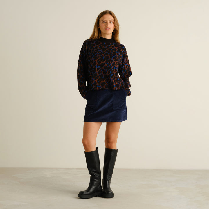 Sweater Leopard Limhamn von Dedicated, ganzes Outfit