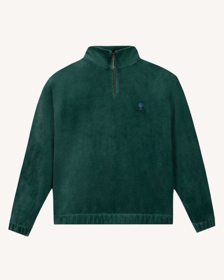 Sweatshirt Amboise mit Reissverschluss Graugrün von Faguo freigestellt