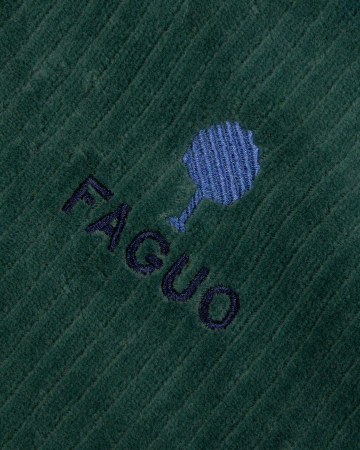 Sweatshirt Amboise mit Reissverschluss Graugrün von Faguo Detailansicht
