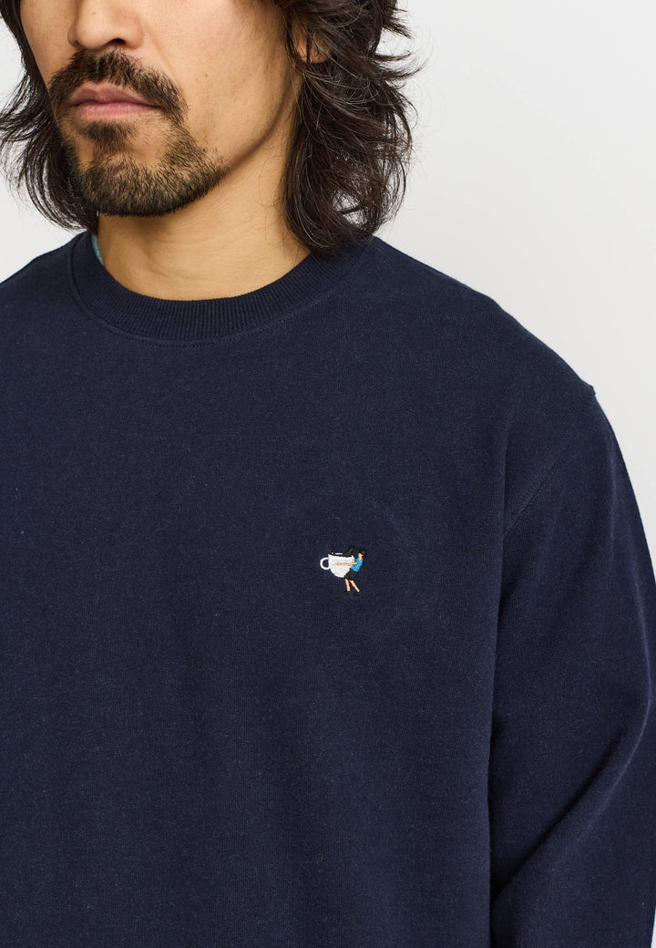 Sweatshirt Application Navy-Melange von Revolution – Hauptbild