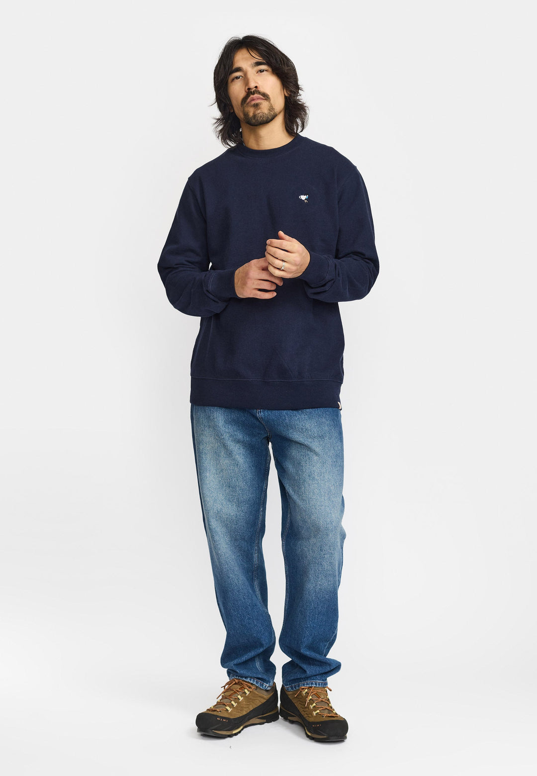 Sweatshirt Application Navy-Melange von Revolution – Ansicht 3