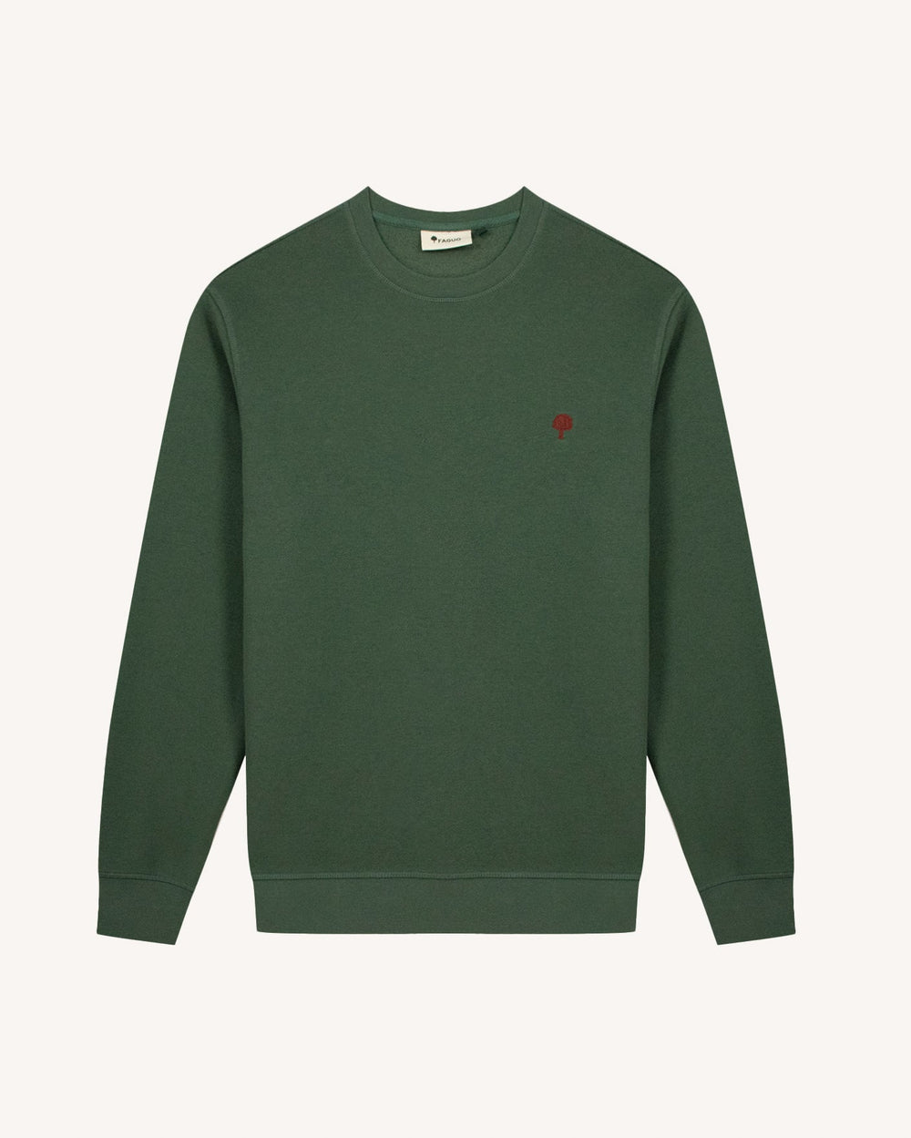 Sweatshirt Donzy Waldgrün von Faguo Vorderansicht