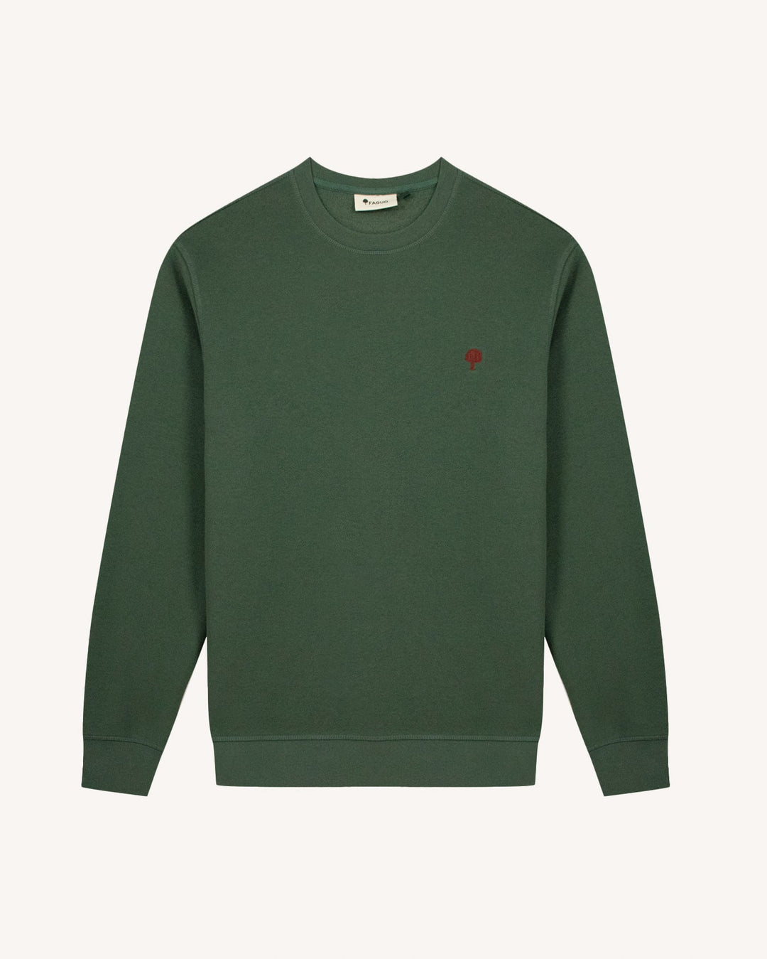 Sweatshirt Donzy Waldgrün von Faguo Vorderansicht