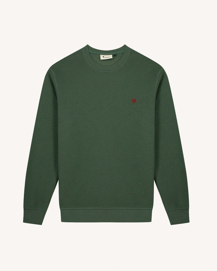 Sweatshirt Donzy Waldgrün von Faguo Vorderansicht