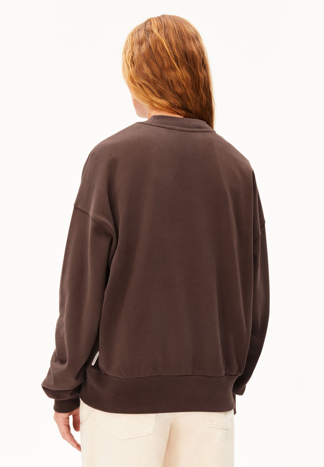 Sweatshirt ICONIC ALIZAA Claystone von Armedangels Rückansicht