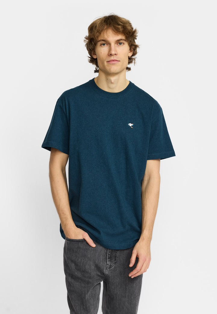 T-Shirt Application Darkpetrol-Melange von Revolution – Ansicht 4