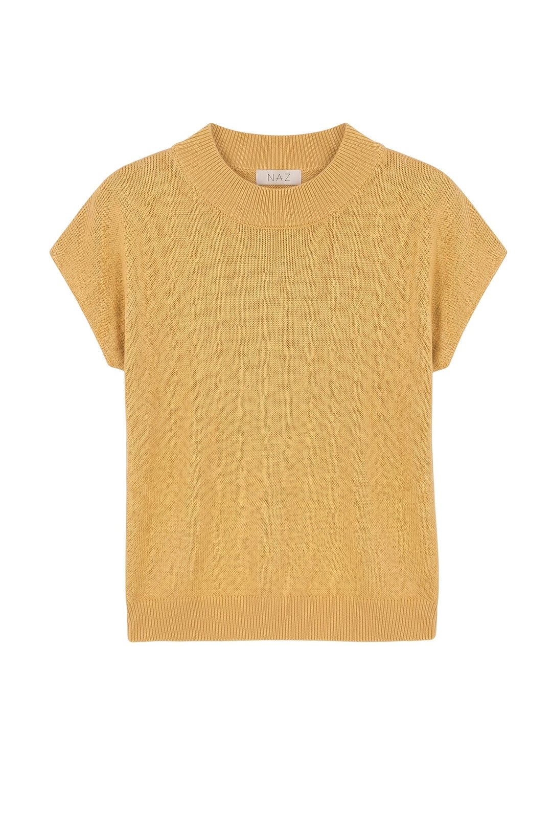 T-Shirt Lucia Linen Knit Yellow – NÄZ – Zweiblatt 4