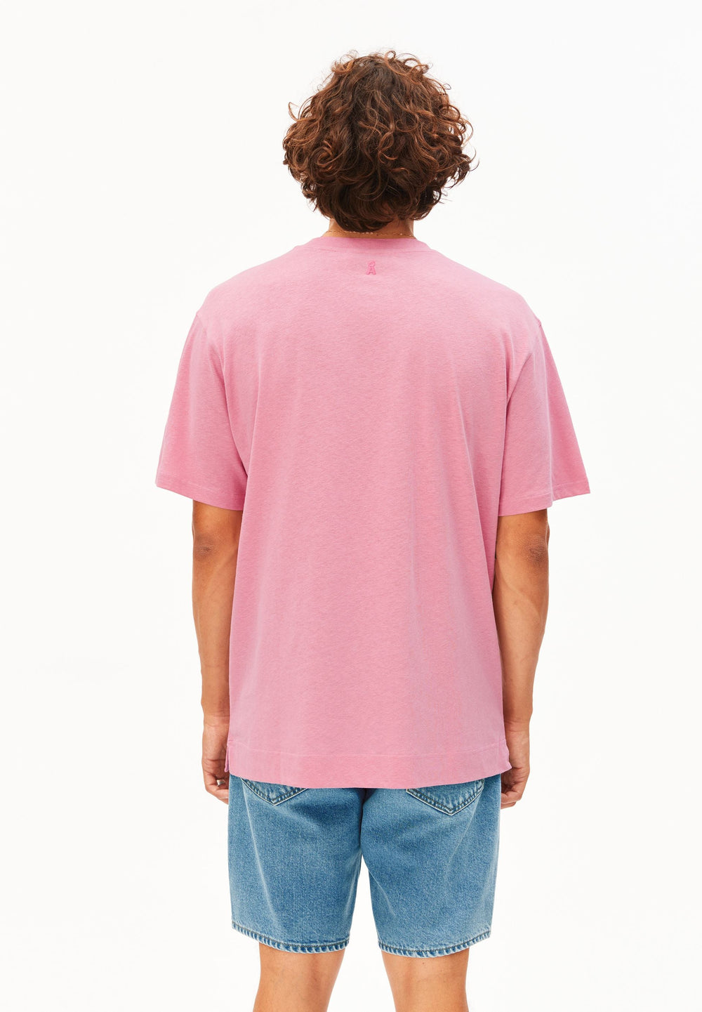 T-Shirt MAARKOS Leinen-Mix Washed Berry von Armedangels 2