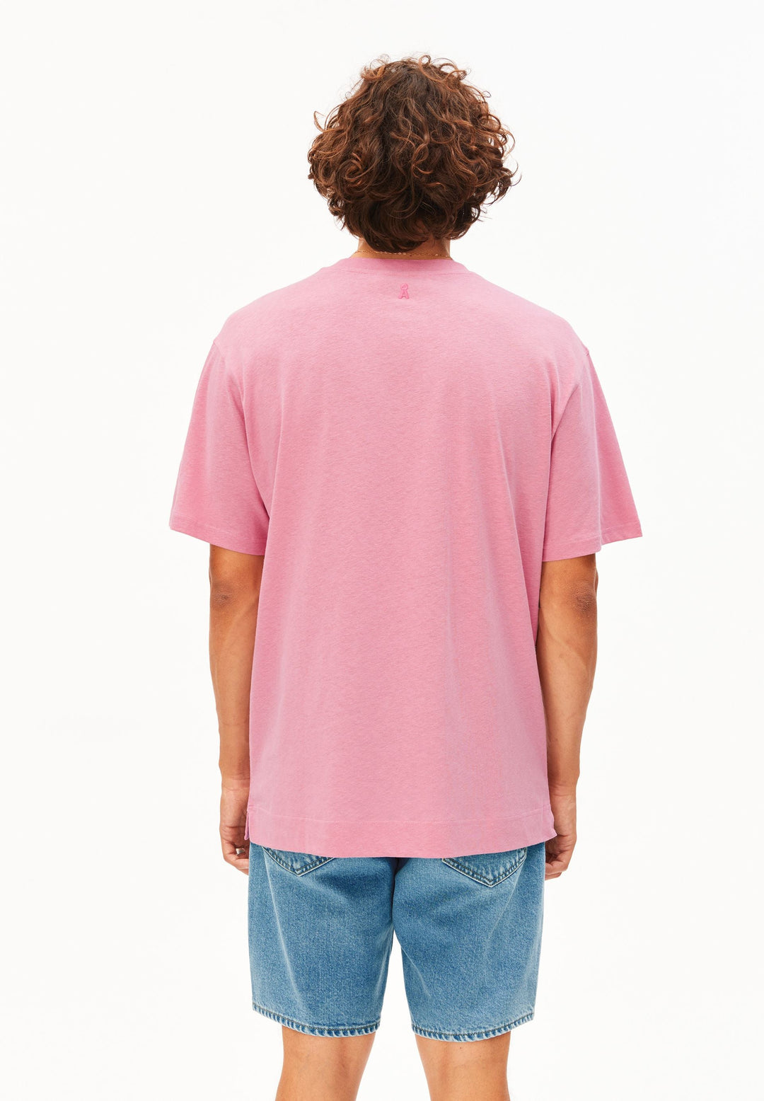 T-Shirt MAARKOS Leinen-Mix Washed Berry von Armedangels 2