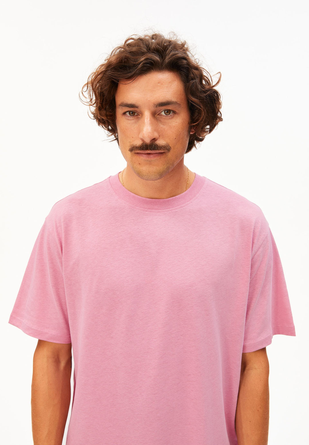 T-Shirt MAARKOS Leinen-Mix Washed Berry von Armedangels 3