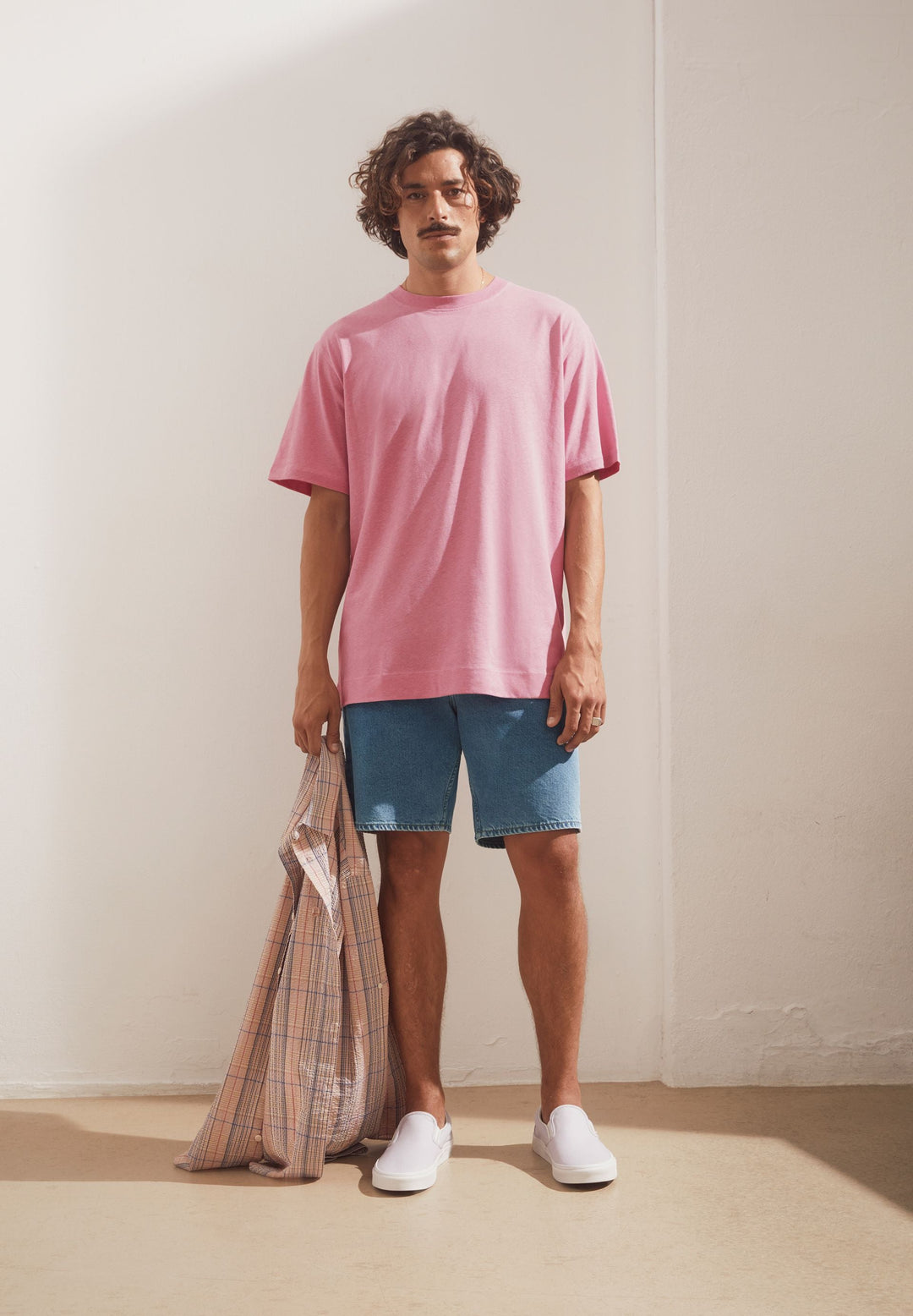 T-Shirt MAARKOS Leinen-Mix Washed Berry von Armedangels 4